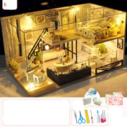 Hand-assembled Loft Villa Assembled House Model - BeShop